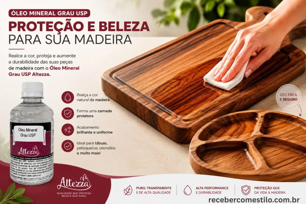 Como Hidratar Tábua de Teca com Óleo Mineral do Jeito Certo