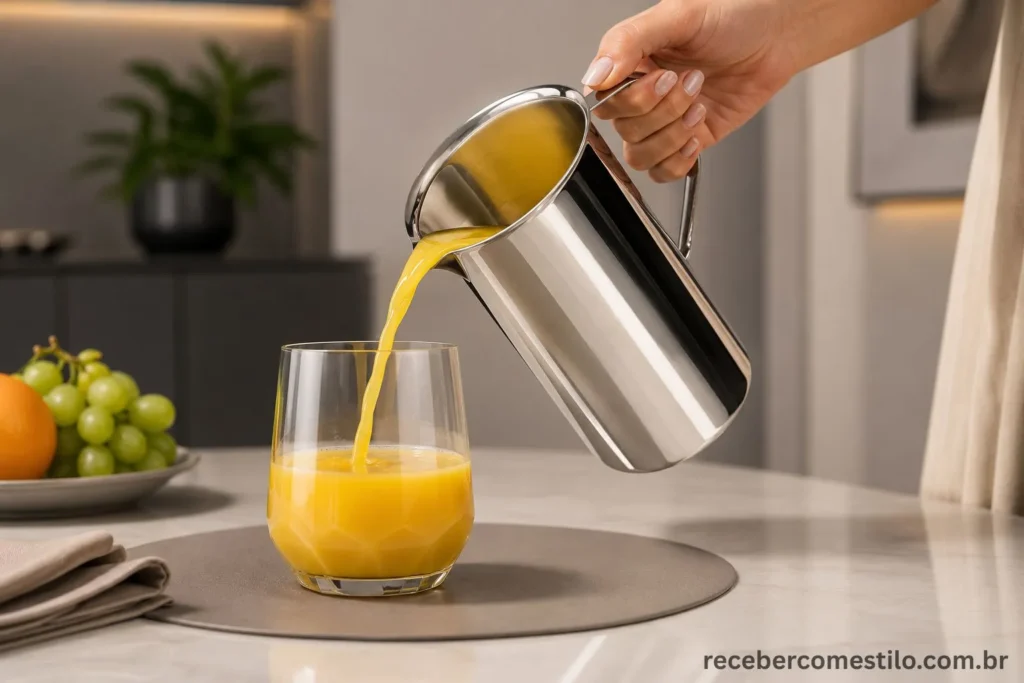 Jarra de Inox com Aparador de Gelo