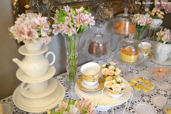 Decoração Mesa de Chá – Dia das Mães para Loja Meia Sola