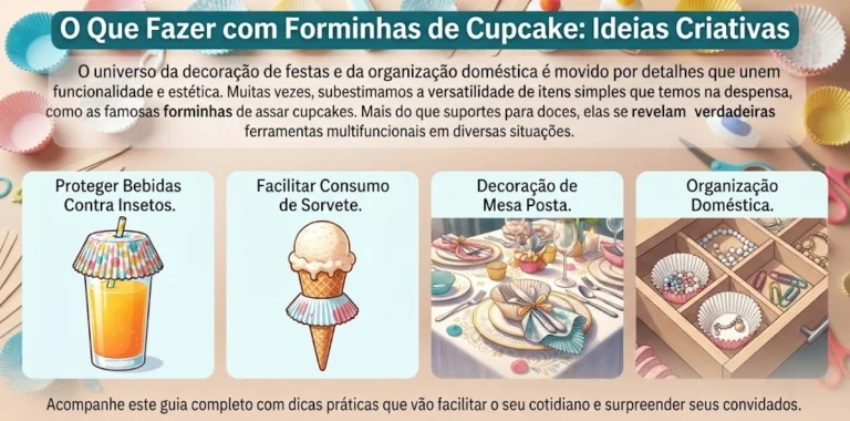 O Que Fazer com Forminhas de Cupcake: Ideias Criativas