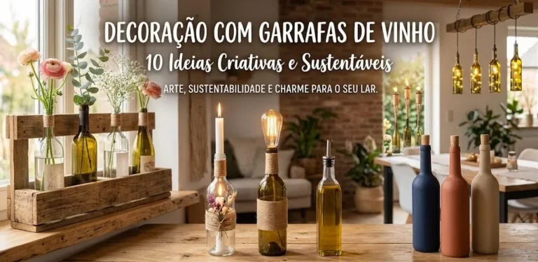 Decoração com Garrafas de Vinho: 10 Ideias Criativas e Sustentáveis