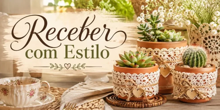 Vasinhos Rendados DIY: O Toque Romântico e Artesanal para a Decoração da Sua Casa