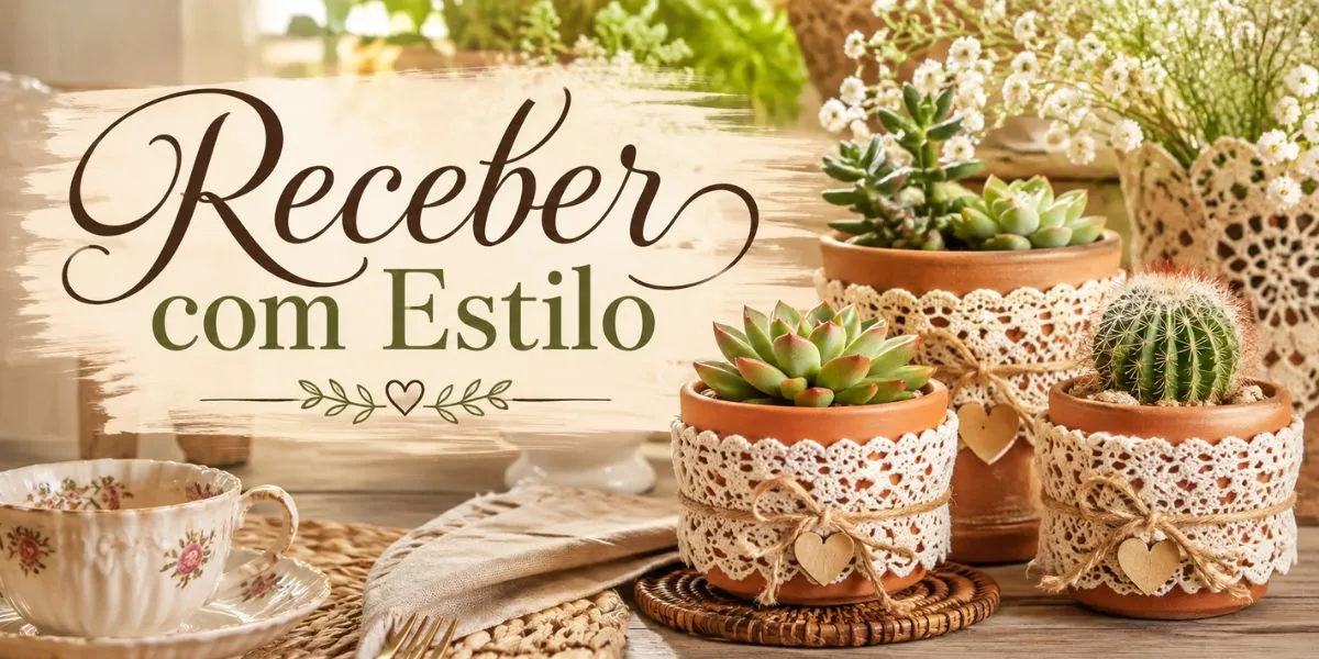 Vasinhos Rendados DIY: O Toque Romântico e Artesanal para a Decoração da Sua Casa