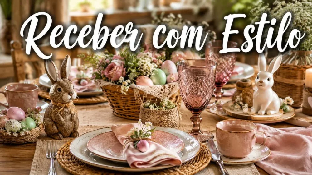Mesa Posta de Café da Manhã de Páscoa